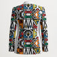 African Geometric Ndebele Patterns Blazer