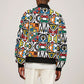 African Geometric Ndebele Patterns Bomber Jacket