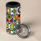African Geometric Ndebele Patterns 4 in 1 Can Cooler Tumbler