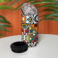 African Geometric Ndebele Patterns 4 in 1 Can Cooler Tumbler