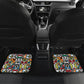 African Geometric Ndebele Patterns Car Mats
