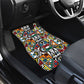 African Geometric Ndebele Patterns Car Mats