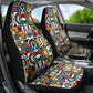 African Geometric Ndebele Patterns Car Seat Cover