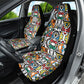 African Geometric Ndebele Patterns Car Seat Cover