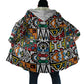 African Geometric Ndebele Patterns Cloak
