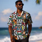 African Geometric Ndebele Patterns Hawaiian Shirt