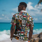African Geometric Ndebele Patterns Hawaiian Shirt