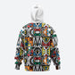 African Geometric Ndebele Patterns Hoodie