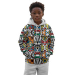 African Geometric Ndebele Patterns Kid Hoodie