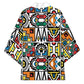 African Geometric Ndebele Patterns Kimono