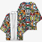 African Geometric Ndebele Patterns Kimono