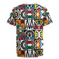 African Geometric Ndebele Patterns Rugby Jersey