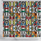 African Geometric Ndebele Patterns Shower Curtain