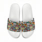 African Geometric Ndebele Patterns Slide Sandals