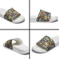 African Geometric Ndebele Patterns Slide Sandals