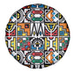 African Geometric Ndebele Patterns Spare Tire Cover
