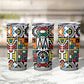 African Geometric Ndebele Patterns Tumbler Cup