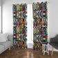 African Geometric Ndebele Patterns Window Curtain