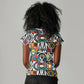 African Geometric Ndebele Patterns Women V-Neck T-Shirt