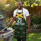 Afro-Jamaicans Football Custom Apron Black Ethnic Motifs