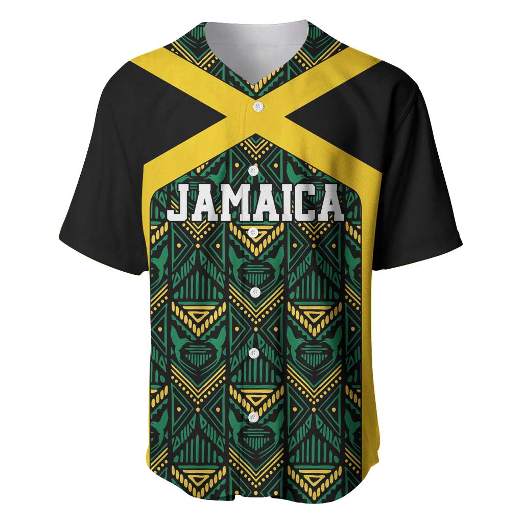 Afro-Jamaicans Football Custom Baseball Jersey Black Ethnic Motifs