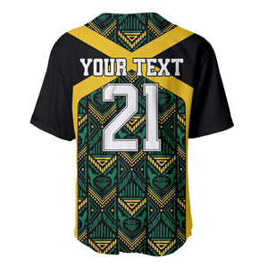 Afro-Jamaicans Football Custom Baseball Jersey Black Ethnic Motifs