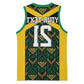Afro-Jamaicans Football Custom Basketball Jersey Black Ethnic Motifs - African Pride
