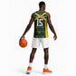 Afro-Jamaicans Football Custom Basketball Jersey Black Ethnic Motifs - African Pride