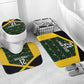 Afro-Jamaicans Football Custom Bathroom Set Black Ethnic Motifs
