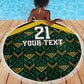 Afro-Jamaicans Football Custom Beach Blanket Black Ethnic Motifs