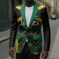 Afro-Jamaicans Football Custom Blazer Black Ethnic Motifs