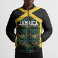 Afro-Jamaicans Football Custom Bomber Puffer Jacket Black Ethnic Motifs