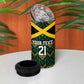 Afro-Jamaicans Football Custom 4 in 1 Can Cooler Tumbler Black Ethnic Motifs