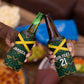 Afro-Jamaicans Football Custom 4 in 1 Can Cooler Tumbler Black Ethnic Motifs