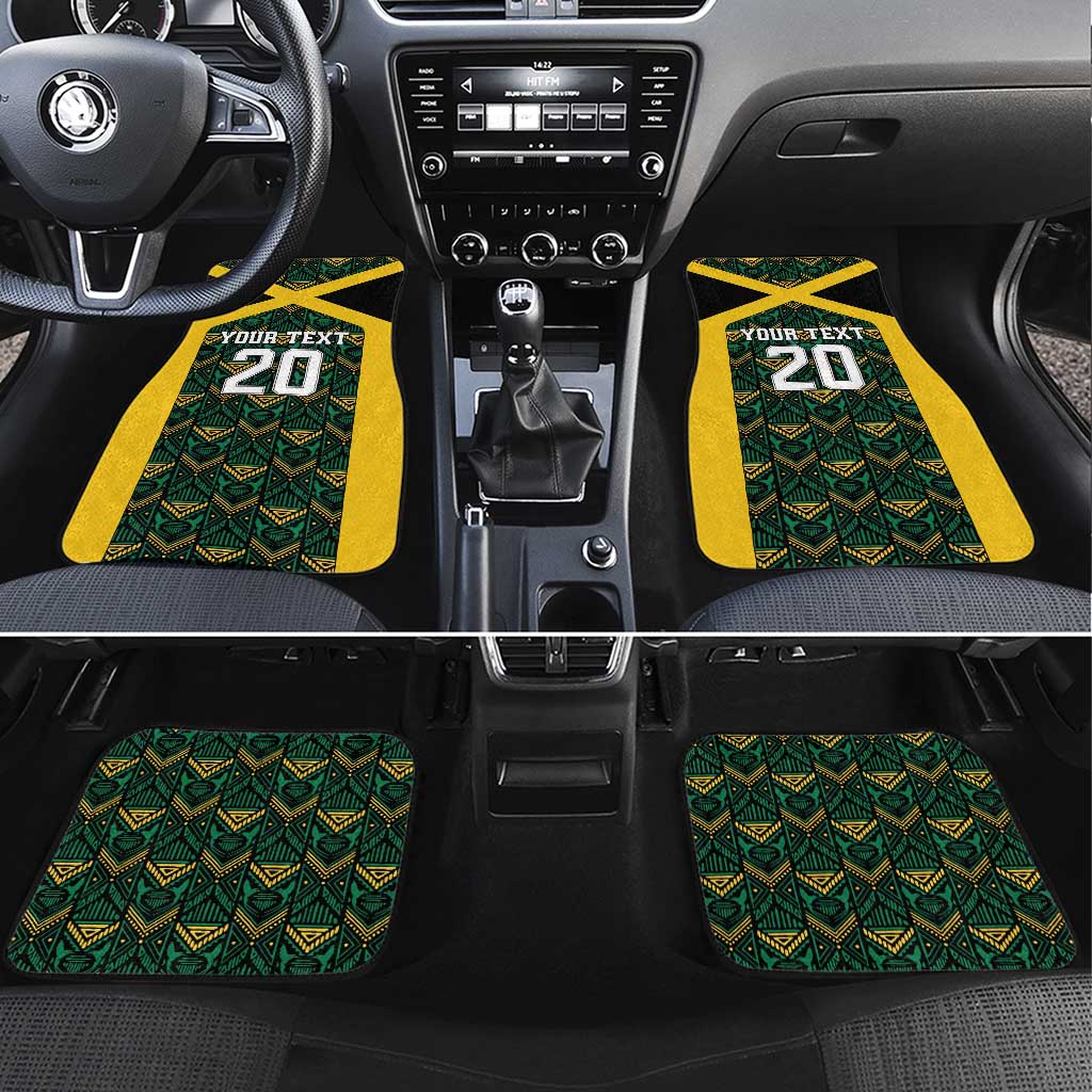 Afro-Jamaicans Football Custom Car Mats Black Ethnic Motifs