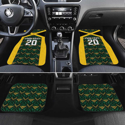 Afro-Jamaicans Football Custom Car Mats Black Ethnic Motifs
