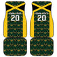 Afro-Jamaicans Football Custom Car Mats Black Ethnic Motifs