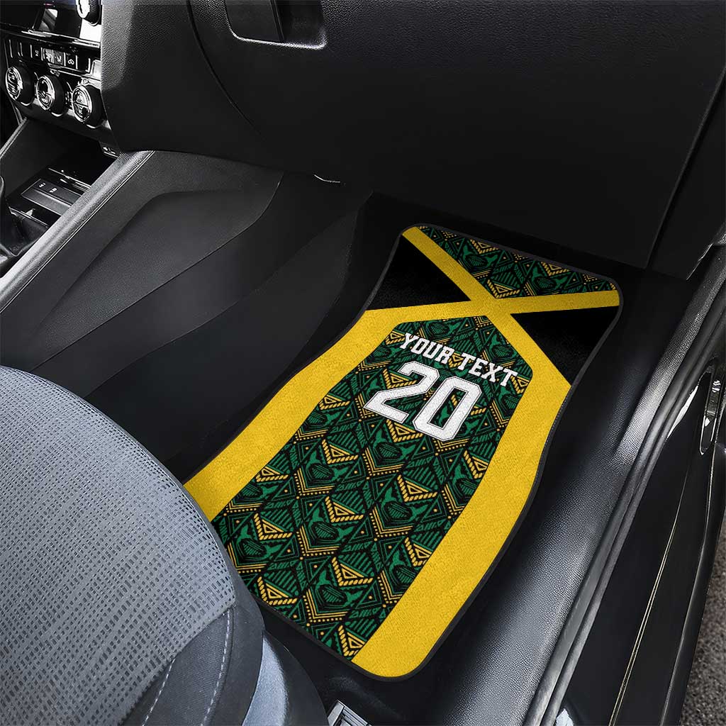Afro-Jamaicans Football Custom Car Mats Black Ethnic Motifs