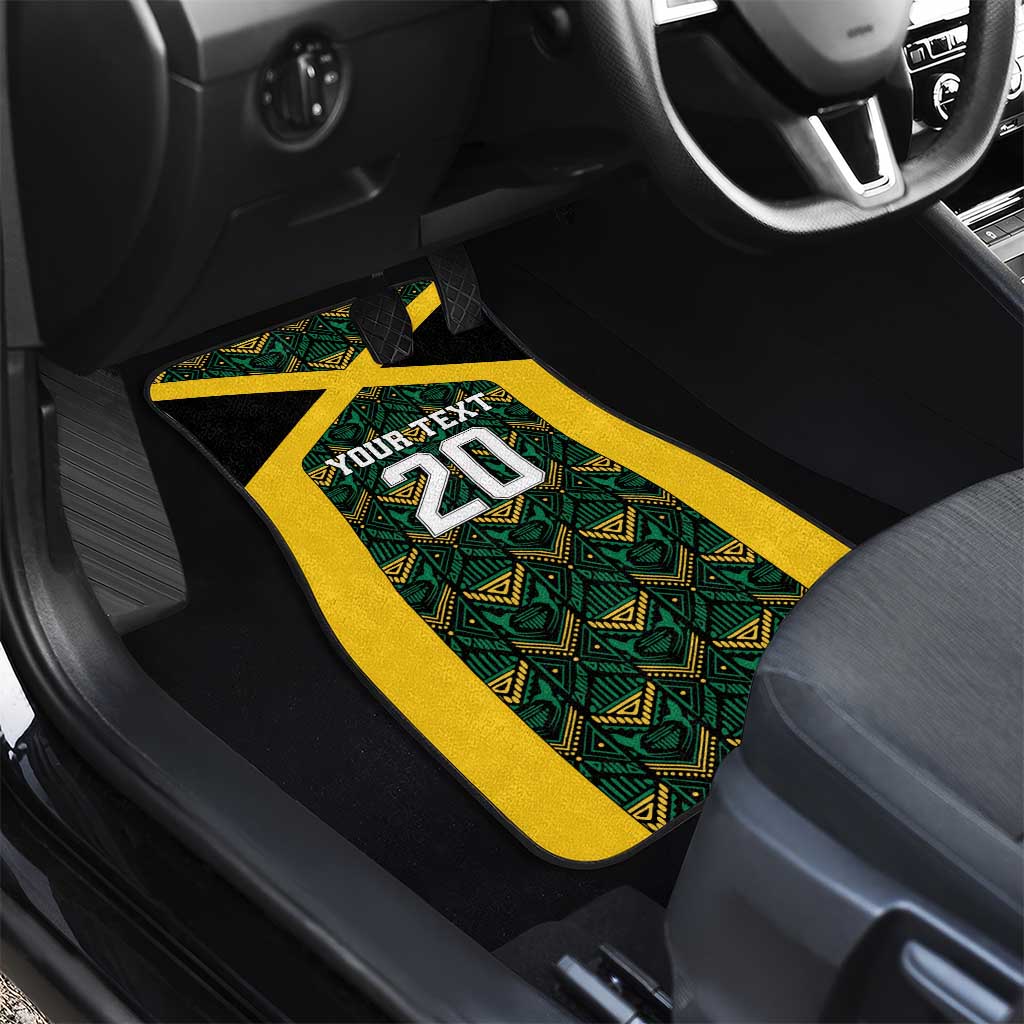 Afro-Jamaicans Football Custom Car Mats Black Ethnic Motifs
