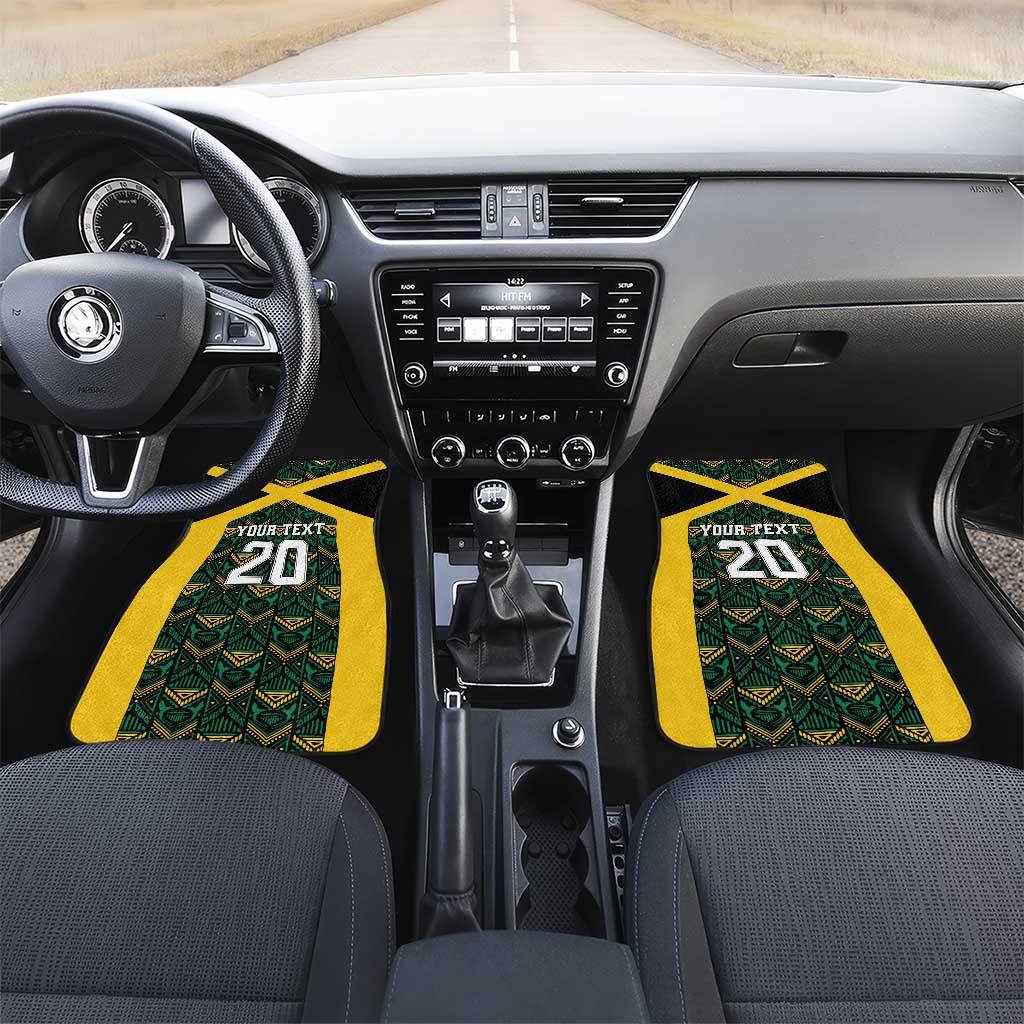 Afro-Jamaicans Football Custom Car Mats Black Ethnic Motifs