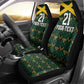 Afro-Jamaicans Football Custom Car Seat Cover Black Ethnic Motifs