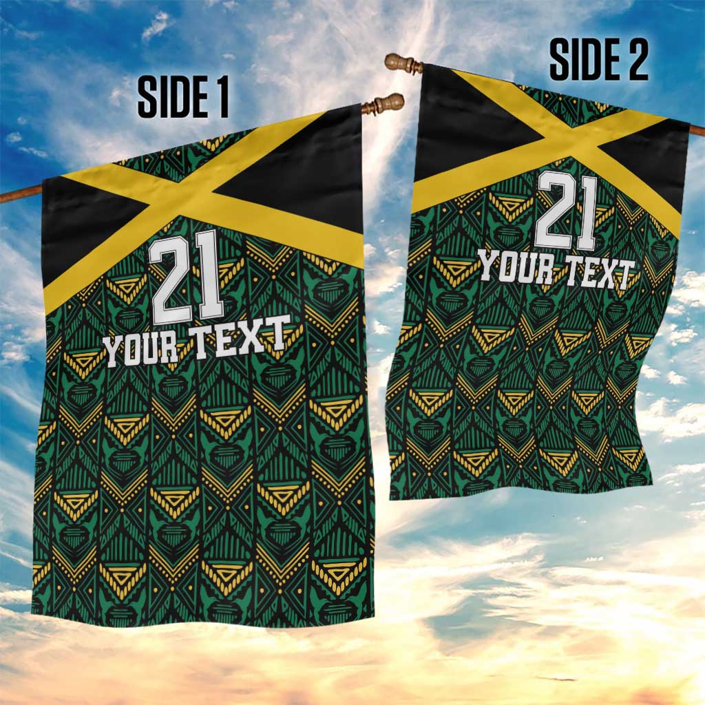 Afro-Jamaicans Football Custom Garden Flag Black Ethnic Motifs