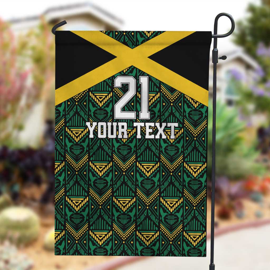 Afro-Jamaicans Football Custom Garden Flag Black Ethnic Motifs