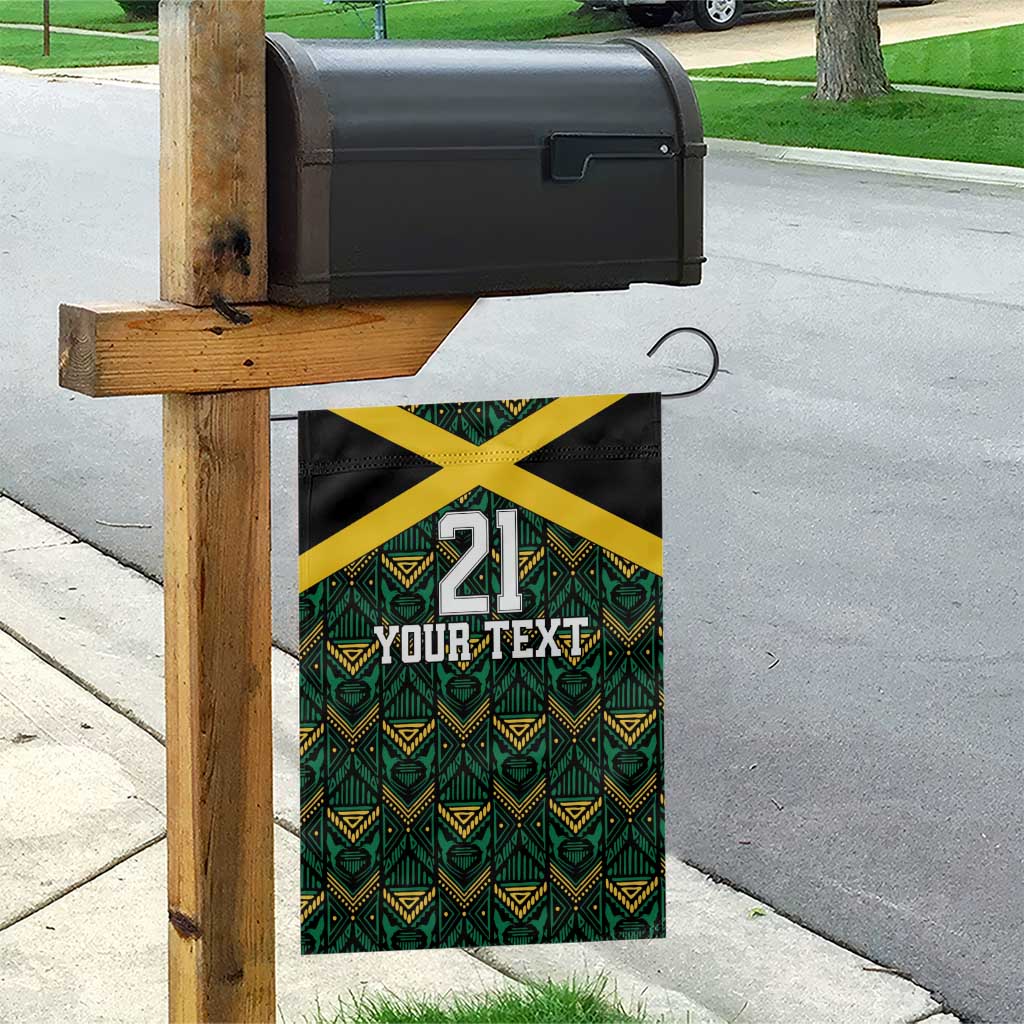 Afro-Jamaicans Football Custom Garden Flag Black Ethnic Motifs