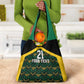 Afro-Jamaicans Football Custom Grocery Bag Black Ethnic Motifs
