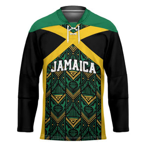 Afro-Jamaicans Football Custom Hockey Jersey Black Ethnic Motifs