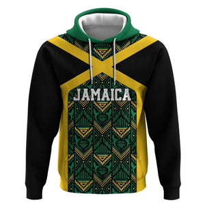 Afro-Jamaicans Football Custom Hoodie Black Ethnic Motifs