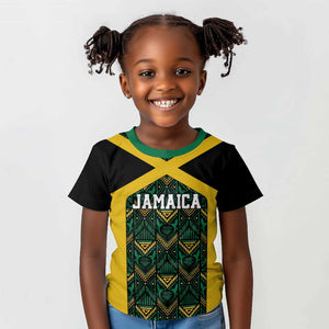 Afro-Jamaicans Football Custom Kid T shirt Black Ethnic Motifs