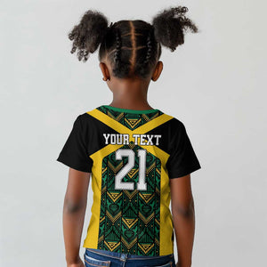 Afro-Jamaicans Football Custom Kid T shirt Black Ethnic Motifs