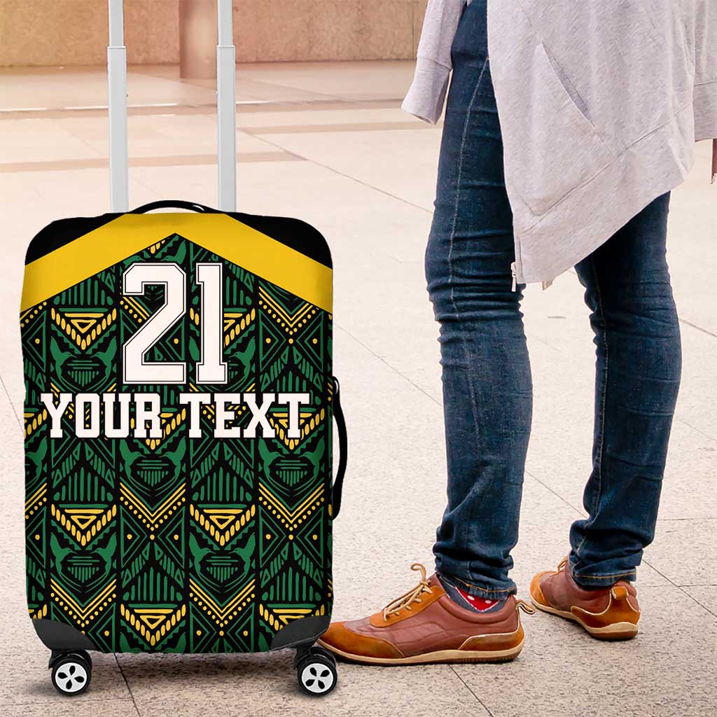 Afro-Jamaicans Football Custom Luggage Cover Black Ethnic Motifs